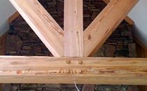 rough sawn reclaimed beams