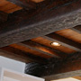 Rough sawn beams, distressed and finished