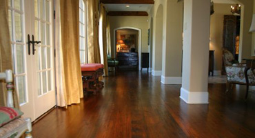 Beautiful reclaimed wood flooring